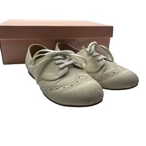 Calluna White Lillia Oxford Shoes